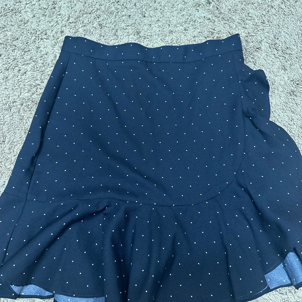 Banana Republic Dark Blue Mini Skirt with Dotted Design size 0